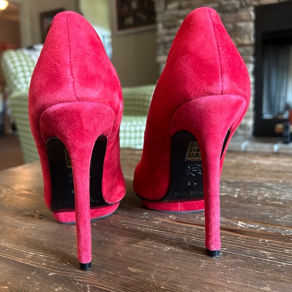 Red Hot Dolce Vita heels Size 7.5 - Picture 4 of 9